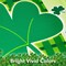 G128 - St Patrick's Day Garden Flag, St Patrick's Themed Decorations - Large Green Clover, | 12x18 Inch | Printed 150D Polyester - Rustic Holiday Seasonal Outdoor Flag